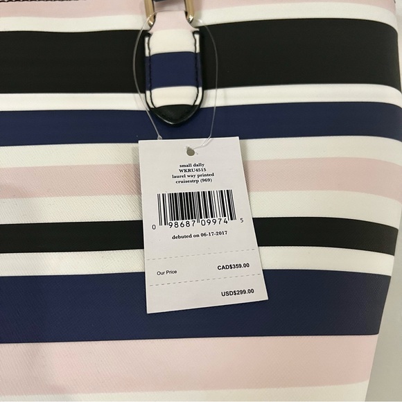 Kate Spade Striped Tote - Picture 5 of 8
